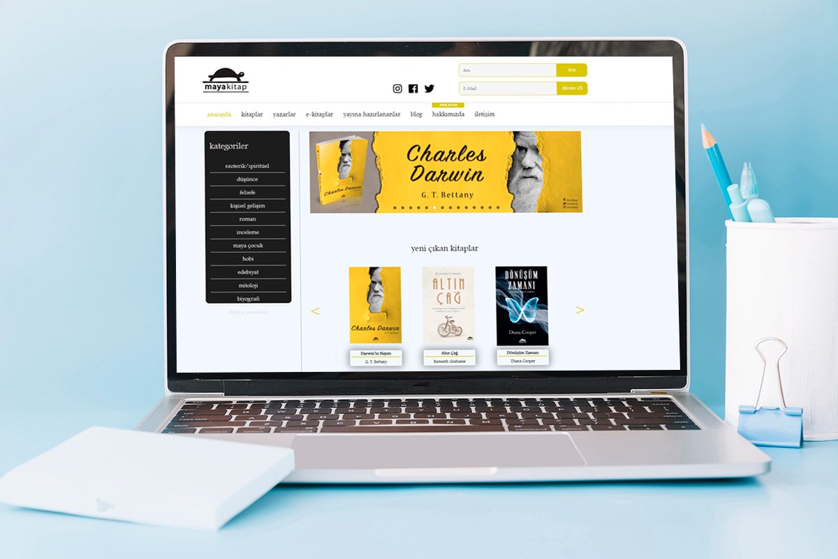 maya kitap web site tasarımı